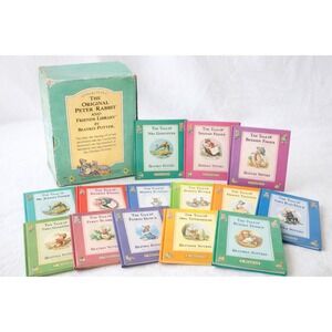Vintage 90s Beatrix Potter 12 Hardcover Book Set Peter Rabbit Complete Rainbow